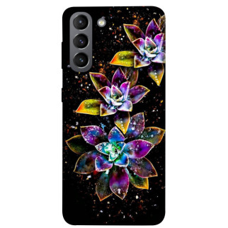 Чохол itsPrint Flowers on black для Samsung Galaxy S21 - Інтернет-магазин спільних покупок ToGether