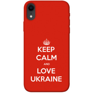 Чохол itsPrint Keep calm and love Ukraine для Apple iPhone XR (6.1") - Інтернет-магазин спільних покупок ToGether