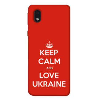 Чохол itsPrint Keep calm and love Ukraine для Samsung Galaxy M01 Core / A01 Core - Інтернет-магазин спільних покупок ToGether