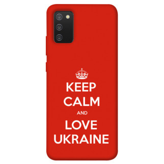 Чохол itsPrint Keep calm and love Ukraine для Samsung Galaxy A02s - Інтернет-магазин спільних покупок ToGether