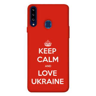 Чохол itsPrint Keep calm and love Ukraine для Samsung Galaxy A20s - Інтернет-магазин спільних покупок ToGether