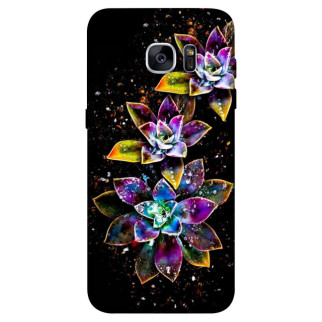 Чохол itsPrint Flowers on black для Samsung G935F Galaxy S7 Edge - Інтернет-магазин спільних покупок ToGether