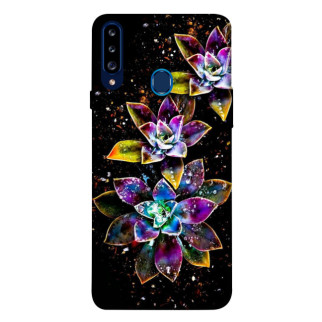 Чохол itsPrint Flowers on black для Samsung Galaxy A20s - Інтернет-магазин спільних покупок ToGether