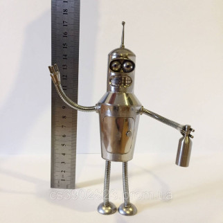 Сувенір-статуетка з металу Прибулець з пляшкою - Інтернет-магазин спільних покупок ToGether