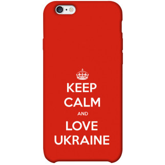 Чохол itsPrint Keep calm and love Ukraine для Apple iPhone 6/6s plus (5.5") - Інтернет-магазин спільних покупок ToGether