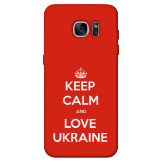 Чохол itsPrint Keep calm and love Ukraine для Samsung G935F Galaxy S7 Edge - Інтернет-магазин спільних покупок ToGether