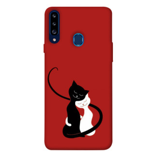 Чохол itsPrint Закохані коти для Samsung Galaxy A20s - Інтернет-магазин спільних покупок ToGether