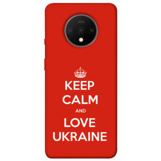 Чохол itsPrint Keep calm and love Ukraine для OnePlus 7T - Інтернет-магазин спільних покупок ToGether