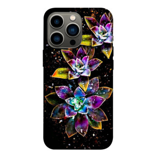 Чохол itsPrint Flowers on black для Apple iPhone 13 Pro (6.1") - Інтернет-магазин спільних покупок ToGether