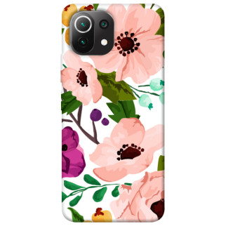 Чохол itsPrint Акварельні квіти для Xiaomi Mi 11 Lite - Інтернет-магазин спільних покупок ToGether