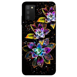 Чохол itsPrint Flowers on black для Samsung Galaxy A03s - Інтернет-магазин спільних покупок ToGether