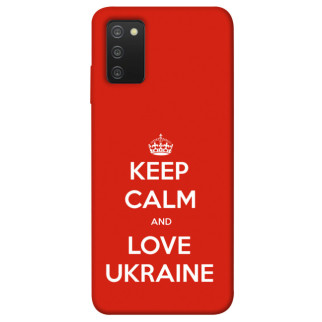 Чохол itsPrint Keep calm and love Ukraine для Samsung Galaxy A03s - Інтернет-магазин спільних покупок ToGether