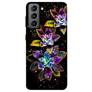 Чохол itsPrint Flowers on black для Samsung Galaxy S21 FE - Інтернет-магазин спільних покупок ToGether