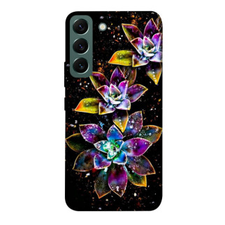 Чохол itsPrint Flowers on black для Samsung Galaxy S22 - Інтернет-магазин спільних покупок ToGether