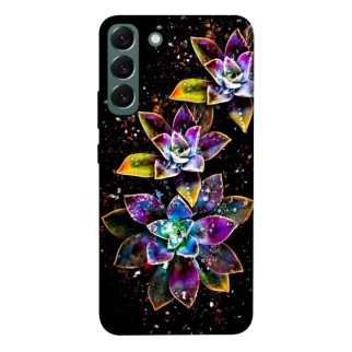 Чохол itsPrint Flowers on black для Samsung Galaxy S22+ - Інтернет-магазин спільних покупок ToGether