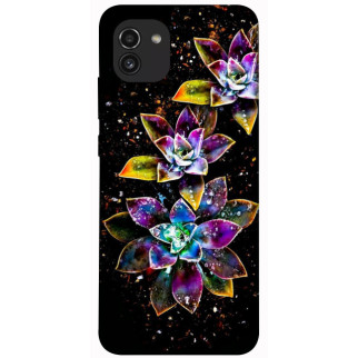 Чохол itsPrint Flowers on black для Samsung Galaxy A03 - Інтернет-магазин спільних покупок ToGether