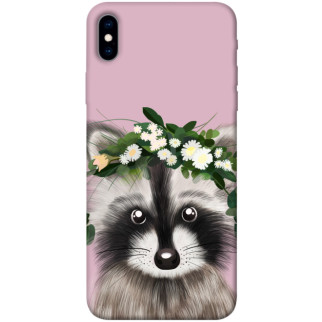 Чохол itsPrint Raccoon in flowers для Apple iPhone XS Max (6.5") - Інтернет-магазин спільних покупок ToGether