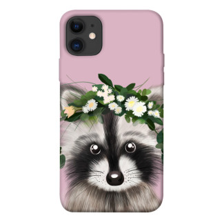 Чохол itsPrint Raccoon in flowers для Apple iPhone 11 (6.1") - Інтернет-магазин спільних покупок ToGether