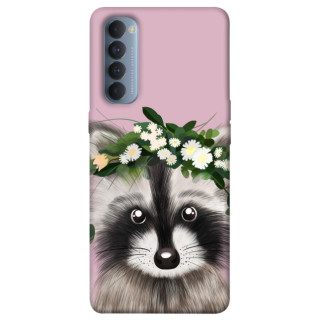Чохол itsPrint Raccoon in flowers для Oppo Reno 4 Pro - Інтернет-магазин спільних покупок ToGether
