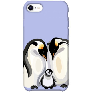 Чохол itsPrint Penguin family для Apple iPhone SE (2020) - Інтернет-магазин спільних покупок ToGether