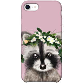 Чохол itsPrint Raccoon in flowers для Apple iPhone SE (2020) - Інтернет-магазин спільних покупок ToGether