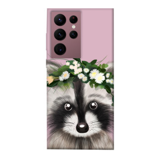 Чохол itsPrint Raccoon in flowers для Samsung Galaxy S22 Ultra - Інтернет-магазин спільних покупок ToGether