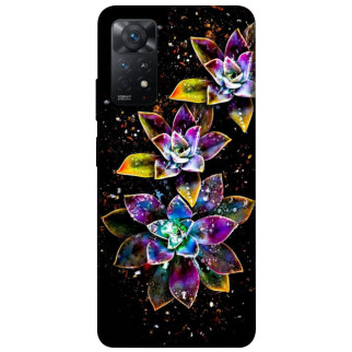 Чохол itsPrint Flowers on black для Xiaomi Redmi Note 11 Pro 4G/5G - Інтернет-магазин спільних покупок ToGether