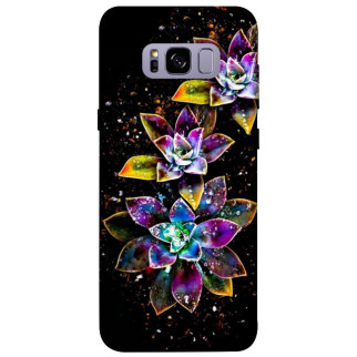 Чохол itsPrint Flowers on black для Samsung G955 Galaxy S8 Plus - Інтернет-магазин спільних покупок ToGether