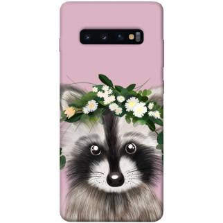 Чохол itsPrint Raccoon in flowers для Samsung Galaxy S10+ - Інтернет-магазин спільних покупок ToGether