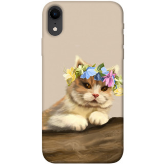 Чохол itsPrint Cat in flowers для Apple iPhone XR (6.1") - Інтернет-магазин спільних покупок ToGether