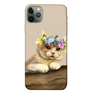 Чохол itsPrint Cat in flowers для Apple iPhone 11 Pro Max (6.5") - Інтернет-магазин спільних покупок ToGether