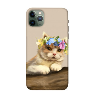 Чохол itsPrint Cat in flowers для Apple iPhone 11 Pro (5.8") - Інтернет-магазин спільних покупок ToGether
