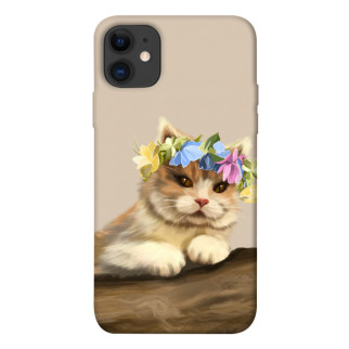 Чохол itsPrint Cat in flowers для Apple iPhone 11 (6.1") - Інтернет-магазин спільних покупок ToGether