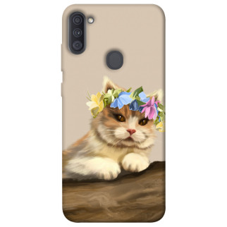 Чохол itsPrint Cat in flowers для Samsung Galaxy A11 - Інтернет-магазин спільних покупок ToGether