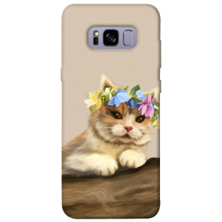 Чохол itsPrint Cat in flowers для Samsung G955 Galaxy S8 Plus - Інтернет-магазин спільних покупок ToGether