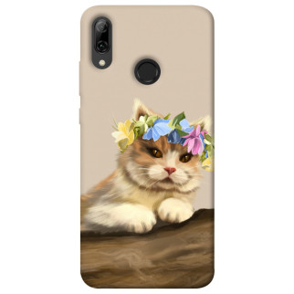 Чохол itsPrint Cat in flowers для Huawei P Smart (2019) - Інтернет-магазин спільних покупок ToGether