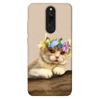 Чохол itsPrint Cat in flowers для Xiaomi Redmi 8 - Інтернет-магазин спільних покупок ToGether