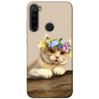 Чохол itsPrint Cat in flowers для Xiaomi Redmi Note 8 - Інтернет-магазин спільних покупок ToGether