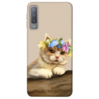 Чохол itsPrint Cat in flowers для Samsung A750 Galaxy A7 (2018) - Інтернет-магазин спільних покупок ToGether