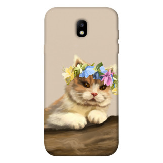 Чохол itsPrint Cat in flowers для Samsung J730 Galaxy J7 (2017) - Інтернет-магазин спільних покупок ToGether
