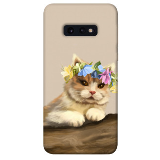 Чохол itsPrint Cat in flowers для Samsung Galaxy S10e - Інтернет-магазин спільних покупок ToGether