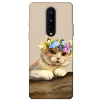 Чохол itsPrint Cat in flowers для OnePlus 8 - Інтернет-магазин спільних покупок ToGether