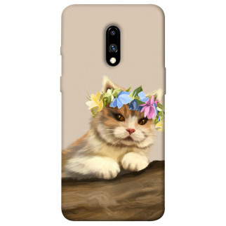 Чохол itsPrint Cat in flowers для OnePlus 7 - Інтернет-магазин спільних покупок ToGether