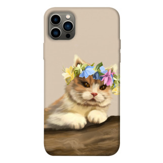 Чохол itsPrint Cat in flowers для Apple iPhone 12 Pro (6.1") - Інтернет-магазин спільних покупок ToGether