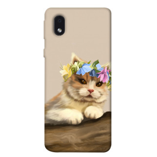 Чохол itsPrint Cat in flowers для Samsung Galaxy M01 Core / A01 Core - Інтернет-магазин спільних покупок ToGether