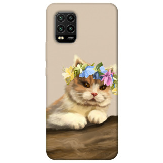Чохол itsPrint Cat in flowers для Xiaomi Mi 10 Lite - Інтернет-магазин спільних покупок ToGether