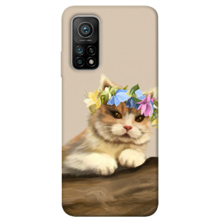 Чохол itsPrint Cat in flowers для Xiaomi Mi 10T - Інтернет-магазин спільних покупок ToGether