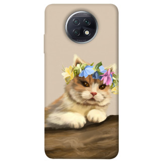 Чохол itsPrint Cat in flowers для Xiaomi Redmi Note 9 5G / Note 9T - Інтернет-магазин спільних покупок ToGether