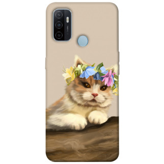 Чохол itsPrint Cat in flowers для Oppo A53 / A32 / A33 - Інтернет-магазин спільних покупок ToGether