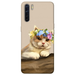 Чохол itsPrint Cat in flowers для Oppo A91 - Інтернет-магазин спільних покупок ToGether